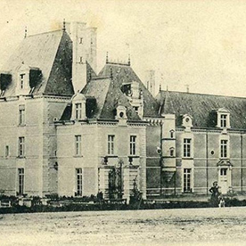 Old photo of château de jalesnes, 1610 france loire valley