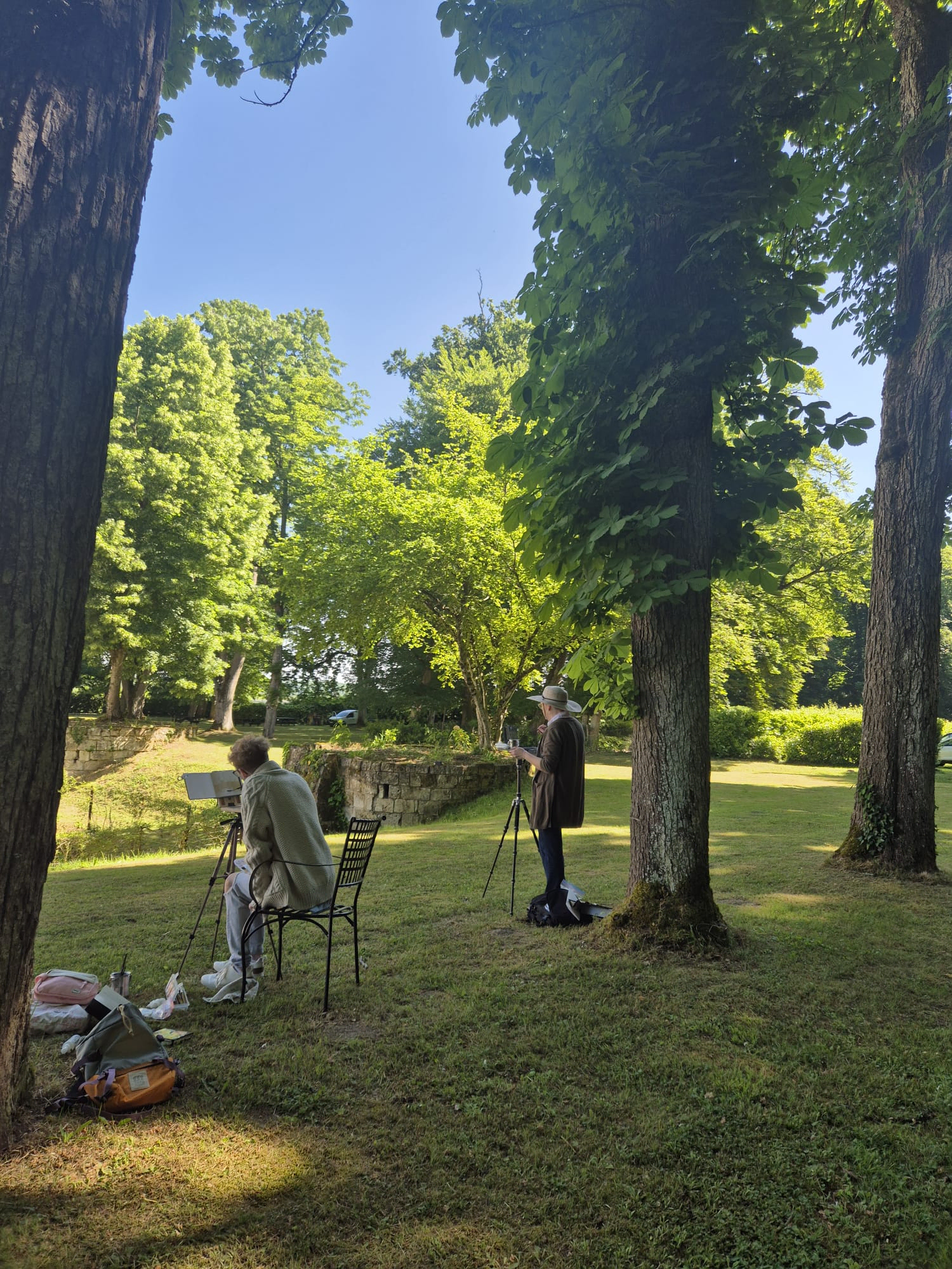 Painting Retreat Château de Jalesnes (5)